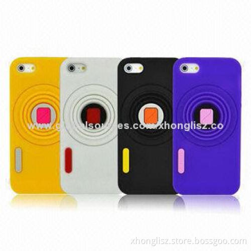 Fashionable Cute Silicone Mobile Phone Case for iPhone with Different Colors and Styles Welcomed